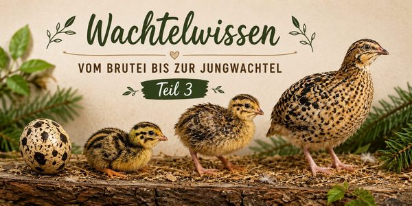 Wachtelküken – Vom Brutei bis zur Jungwachtel Teil 3