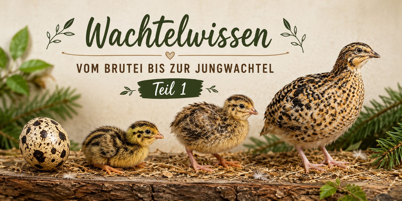 Wachtelküken – Vom Brutei bis zur Jungwachtel Teil 1
