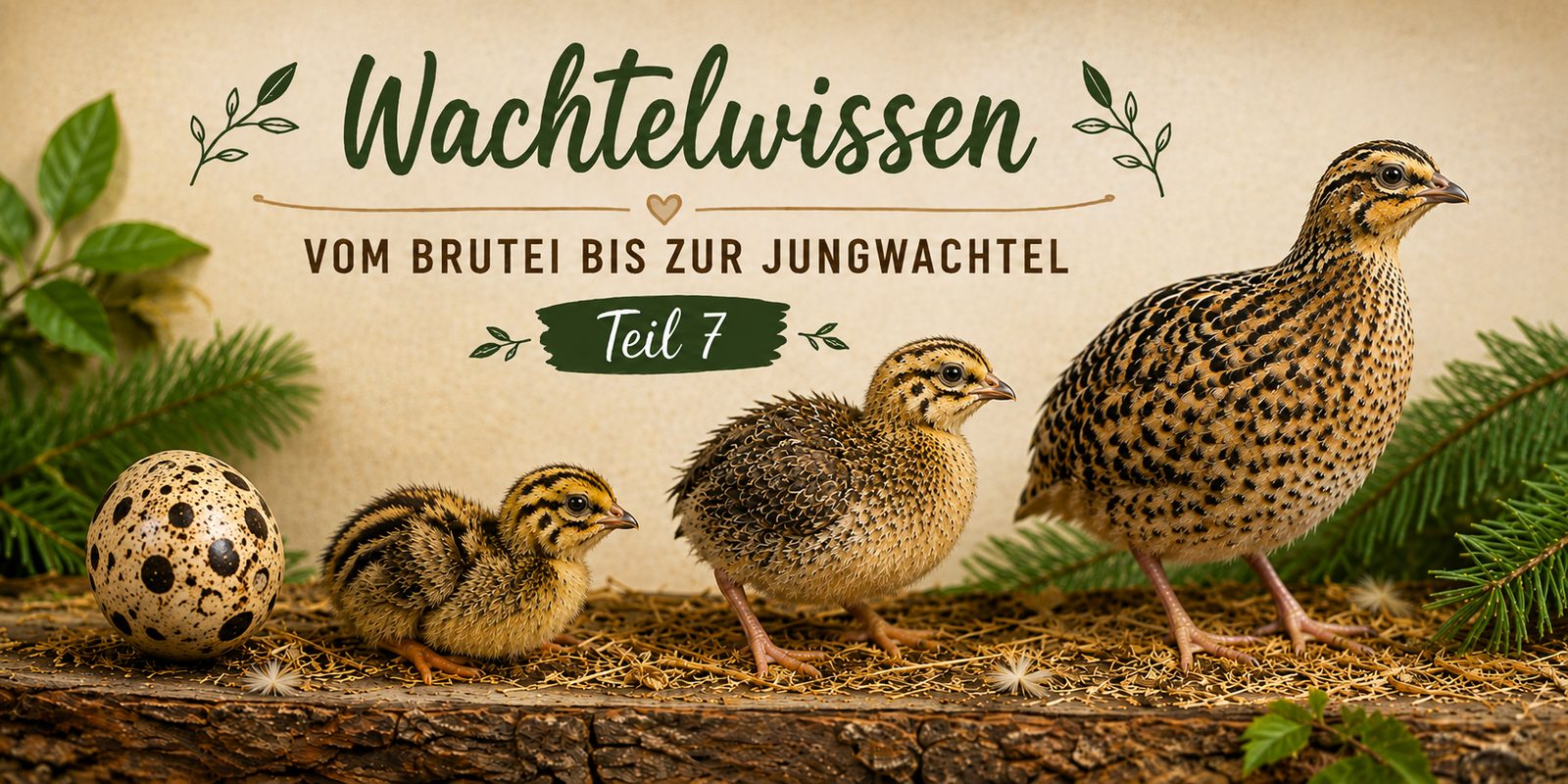 Wachtelküken – Vom Brutei bis zur Jungwachtel Teil 7